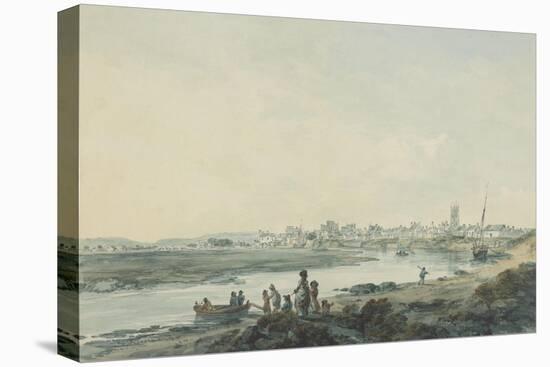 Cardiff from the South, C.1789-Julius Caesar Ibbetson-Premier Image Canvas