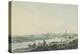 Cardiff from the South, C.1789-Julius Caesar Ibbetson-Premier Image Canvas