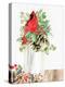 Cardinal Christmas Jar-Kimberly Allen-Stretched Canvas