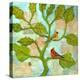 Cardinal Love Notes-Blenda Tyvoll-Stretched Canvas
