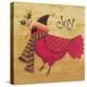 Cardinal Wearing Hat and Scarf Joy-Beverly Johnston-Premier Image Canvas