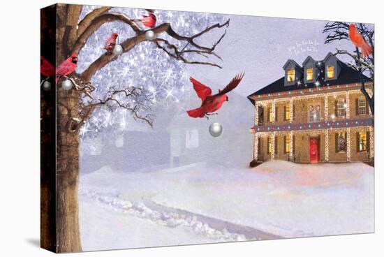 Cardinals Decorating Party-Nancy Tillman-Stretched Canvas