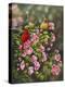 Cardinals with Roses-Sarah Davis-Premier Image Canvas