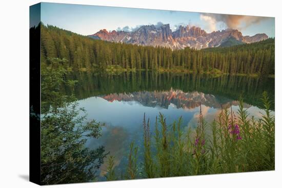 Carezza's Lake, Dolomites, Bolzano, Trentino Alto Adige, Italy.-ClickAlps-Premier Image Canvas