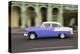 Caribbean, Cuba, Havana. Vintage Cars Along Havana's Old City Center-Emily Wilson-Premier Image Canvas