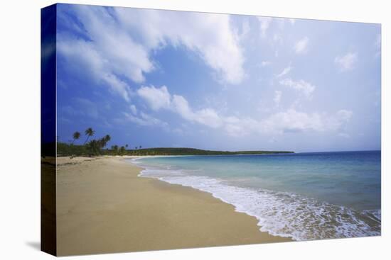 Caribbean, Puerto Rico, Vieques Island. Surf at Red Beach-Jaynes Gallery-Premier Image Canvas