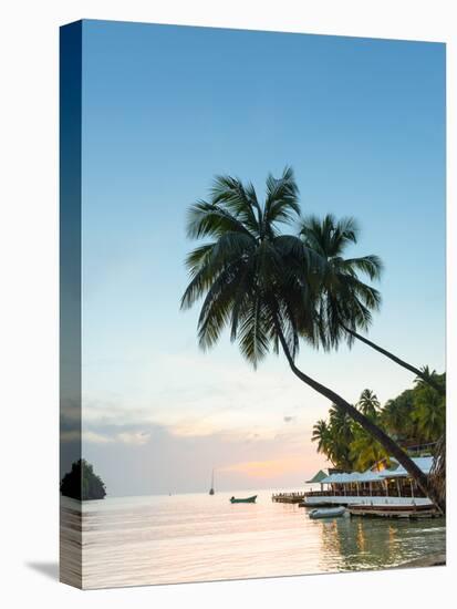 Caribbean, St Lucia, Marigot, Marigot Bay, Marigot Bay Beach Club Hotel, Doolittle's Restaurant-Alan Copson-Premier Image Canvas