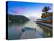 Caribbean, St Lucia, Marigot, Marigot Bay, Marigot Bay Beach Club Hotel, Doolittle's Restaurant-Alan Copson-Premier Image Canvas