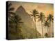 Caribbean, St Lucia, Petit and Gros Piton Mountains (UNESCO World Heritage Site)-Alan Copson-Premier Image Canvas