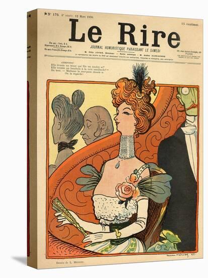 Caricature of a French Marquise, from the Front Cover of 'Le Rire', 12th March 1898-Metivet-Premier Image Canvas