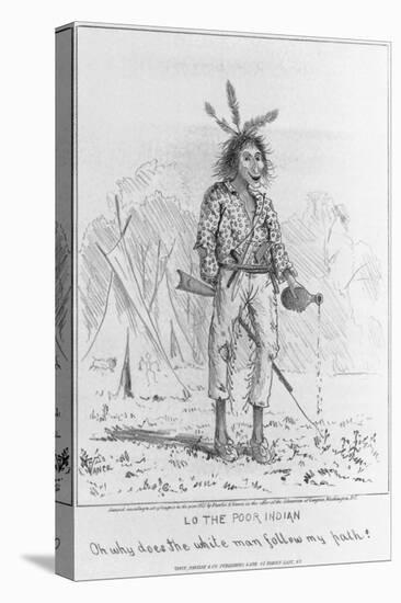 Caricature of Native North American-null-Premier Image Canvas