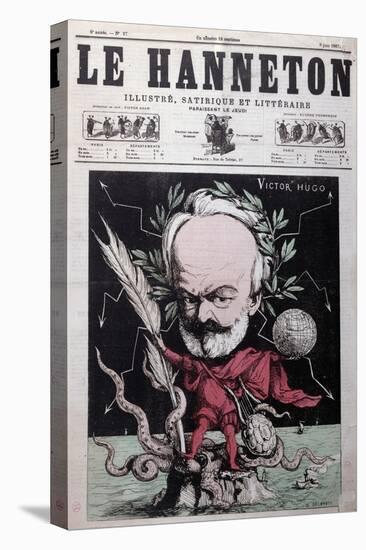 Caricature of Victor Hugo as Zeus in Exile on Guernsey from the Front Cover Of"Le Hanneton"-G. Deloyoti-Premier Image Canvas