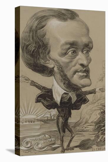 Caricature of Wagner, with a Huge Head on a Tiny Body-Etienne Carjat-Premier Image Canvas