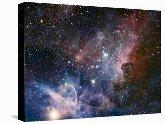 Carina Nebula Infrared from HAWK-I-ESO-Stretched Canvas