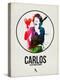 Carlos Watercolor-David Brodsky-Stretched Canvas