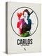 Carlos Watercolor-David Brodsky-Stretched Canvas