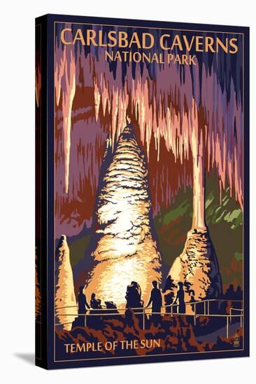 Carlsbad Caverns National Park, New Mexico - Temple of the Sun-Lantern Press-Stretched Canvas