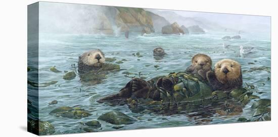 Carmel Coast Otters-John Dawson-Stretched Canvas