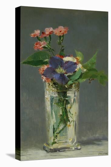Carnations and Clematis in a Crystal Vase, 1882-Edouard Manet-Premier Image Canvas