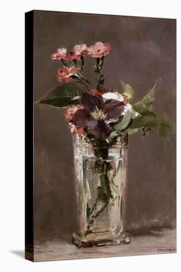 Carnations and Clematis in a Crystal Vase-Edouard Manet-Premier Image Canvas