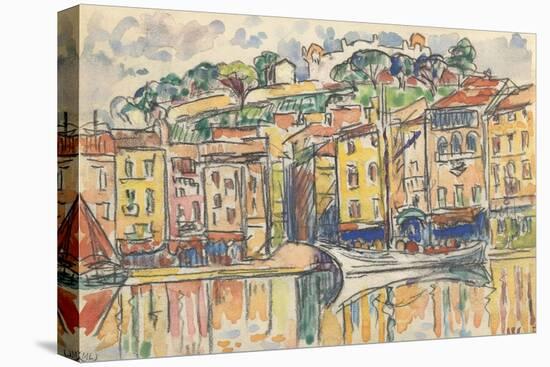 Carnet : Port d'une ville de la côte Méditérranéenne-Paul Signac-Premier Image Canvas