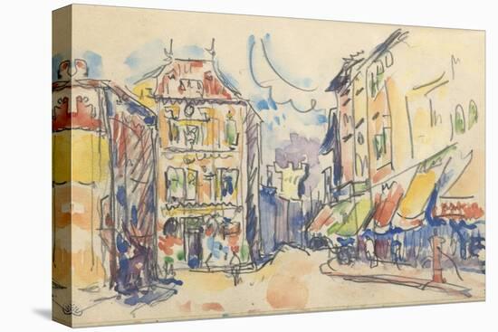 Carnet : rue d'une ville-Paul Signac-Premier Image Canvas