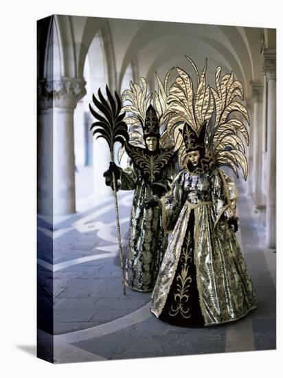 Carnival Costumes, Venice, Veneto, Italy-Simon Harris-Premier Image Canvas