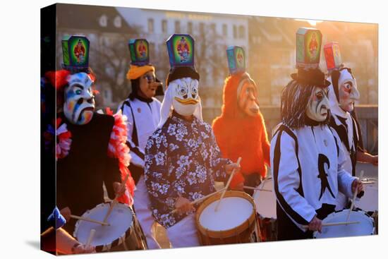 Carnival of Basel (Basler Fasnacht), Basel, Canton of Basel City, Switzerland, Europe-Hans-Peter Merten-Premier Image Canvas