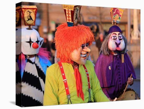 Carnival of Basel (Basler Fasnacht), Basel, Canton of Basel City, Switzerland, Europe-Hans-Peter Merten-Premier Image Canvas