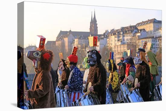 Carnival of Basel (Basler Fasnacht), Basel, Canton of Basel City, Switzerland, Europe-Hans-Peter Merten-Premier Image Canvas