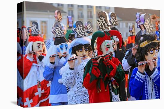 Carnival of Basel (Basler Fasnacht), Basel, Canton of Basel City, Switzerland, Europe-Hans-Peter Merten-Premier Image Canvas