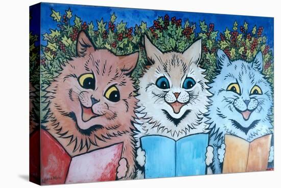 Carol Singing Cats, C.1930-Louis Wain-Premier Image Canvas