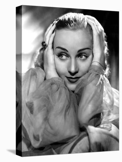 Carole Lombard, Portrait-null-Stretched Canvas