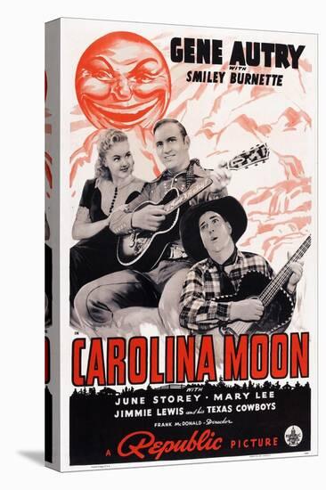 Carolina Moon, from Left: June Storey, Gene Autry, Smiley Burnette, 1940-null-Stretched Canvas