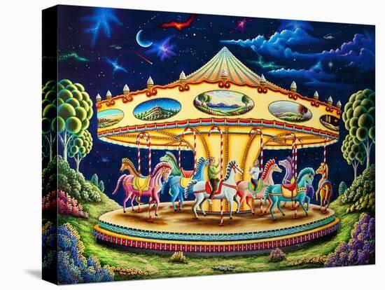 Carousel Dreams-Andy Russell-Stretched Canvas