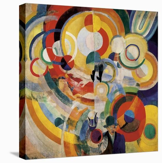 Carousel with Pigs-Robert Delaunay-Stretched Canvas