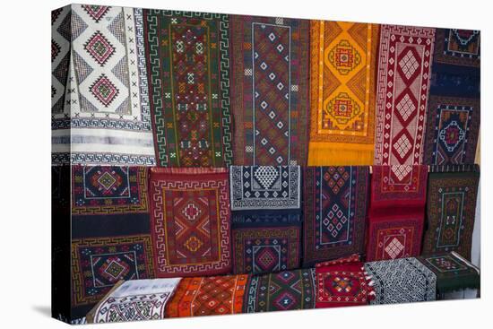 Carpets for sale at market, Bhutan.-Gavriel Jecan-Premier Image Canvas