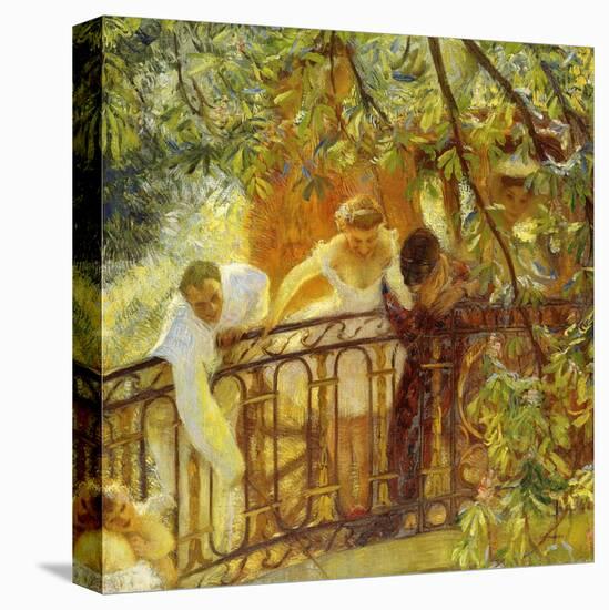 Carriage in Waiting-Gaston De Latouche-Premier Image Canvas