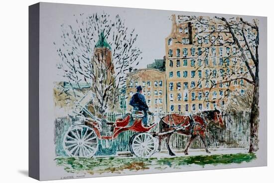 Carriage Ride, Central Park-Anthony Butera-Premier Image Canvas