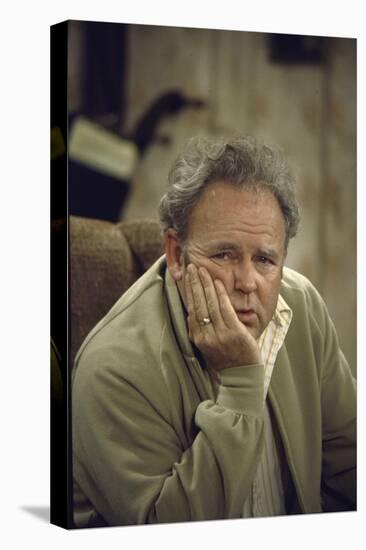 Carroll O'Connor Posing as Archie Bunker in TV Series All in the Family-Michael Rougier-Premier Image Canvas