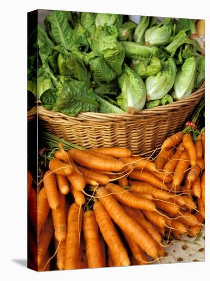 Carrots and Greens, Ferry Building Farmer's Market, San Francisco, California, USA-Inger Hogstrom-Premier Image Canvas