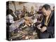 Carrying out Routine Maintenance of Prayer Wheels on a Monastery Roof, Lhasa, Tibet, China-Don Smith-Premier Image Canvas