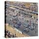 Cars Lining Up on the Starting Grid, French Grand Prix, Le Mans, France, 1967-null-Premier Image Canvas