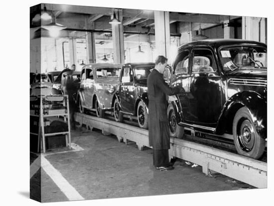 Cars on the Assembly Line at the Fiat Plant-Carl Mydans-Premier Image Canvas