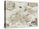 Carte chasseresse et mythologique de Brocéliande, forêt de Paimpont-null-Premier Image Canvas