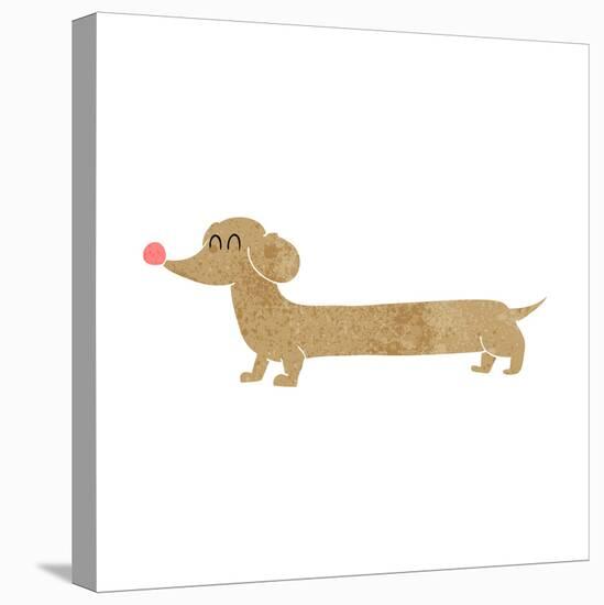 Cartoon Dachshund-lineartestpilot-Stretched Canvas