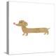 Cartoon Dachshund-lineartestpilot-Stretched Canvas