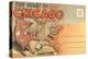 Cartoon of O'Leary's Cow, Chicago, Illinois-null-Stretched Canvas