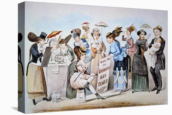 Cartoon: Women's Rights-Currier & Ives-Premier Image Canvas