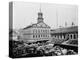 Carts and Wagons in Front of Faneuil Hall-null-Premier Image Canvas